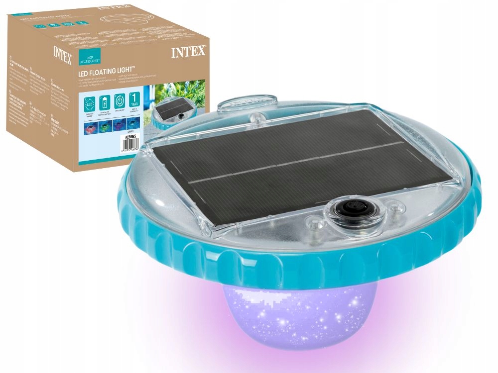 Pływająca Basenowa Lampa Solarna Led do Basenu Intex 28695 Model 2025