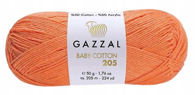 Gazzal Baby Cotton 205 oranż 505