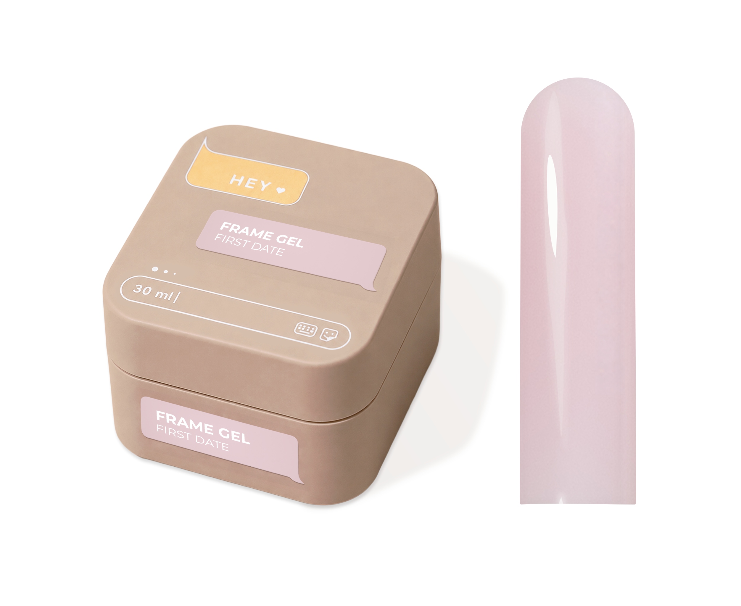Heylove Frame Gel First Date 30 ml różowo-mleczny żel budujący