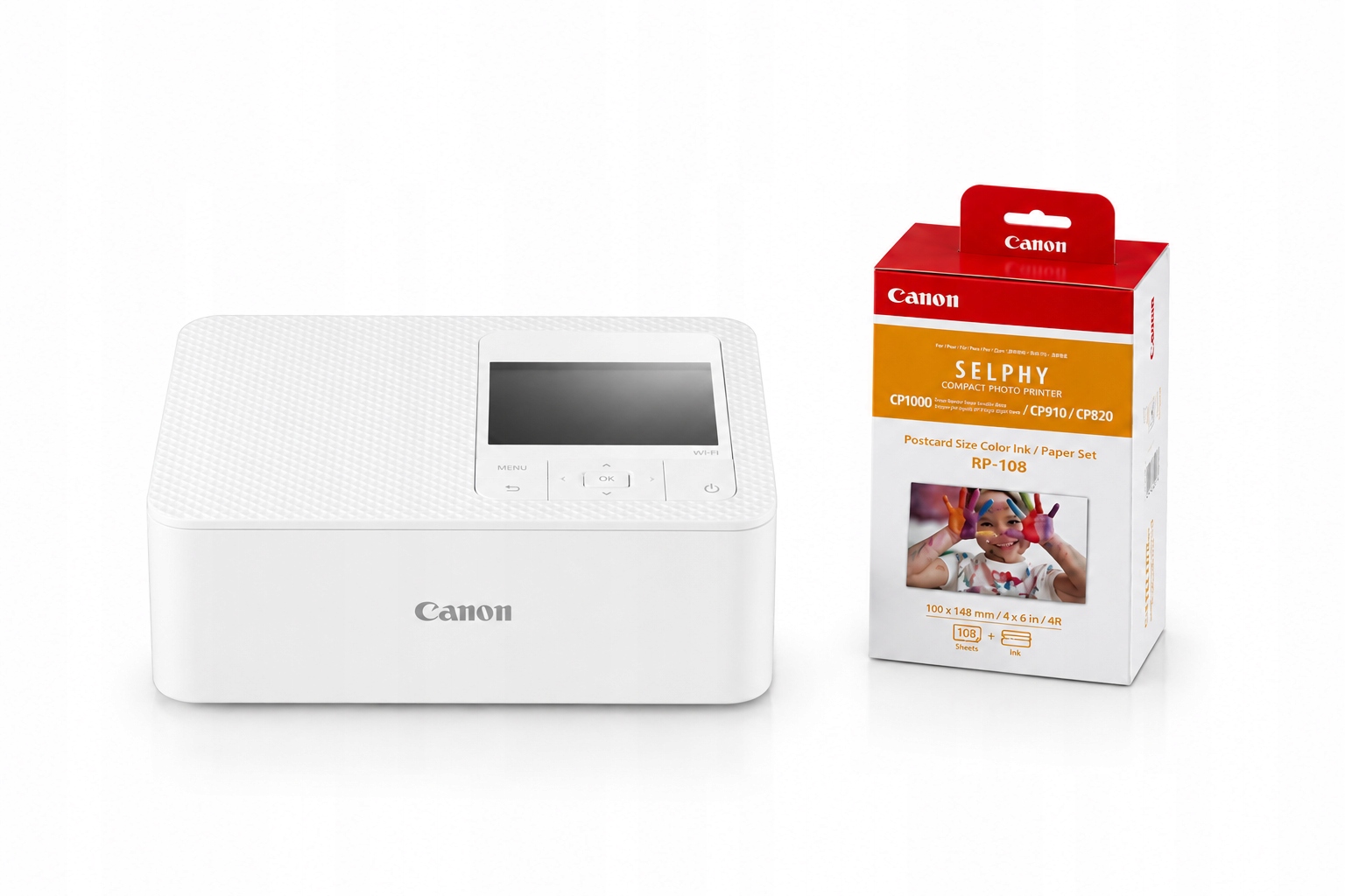 Fotografická tlačiareň Canon Selphy CP1500 Biela Canon Papier RP-108 Ks