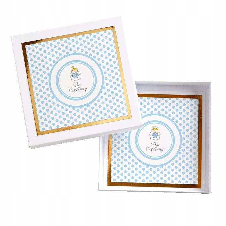 

Kartka na Chrzest Święty w Pudełku Pamiątka Chrztu