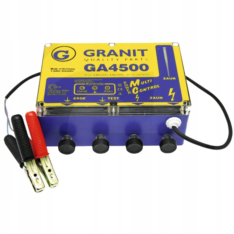 Elektrikář pro pastviny do 45000 m, bateriový a akumulátorový Granit