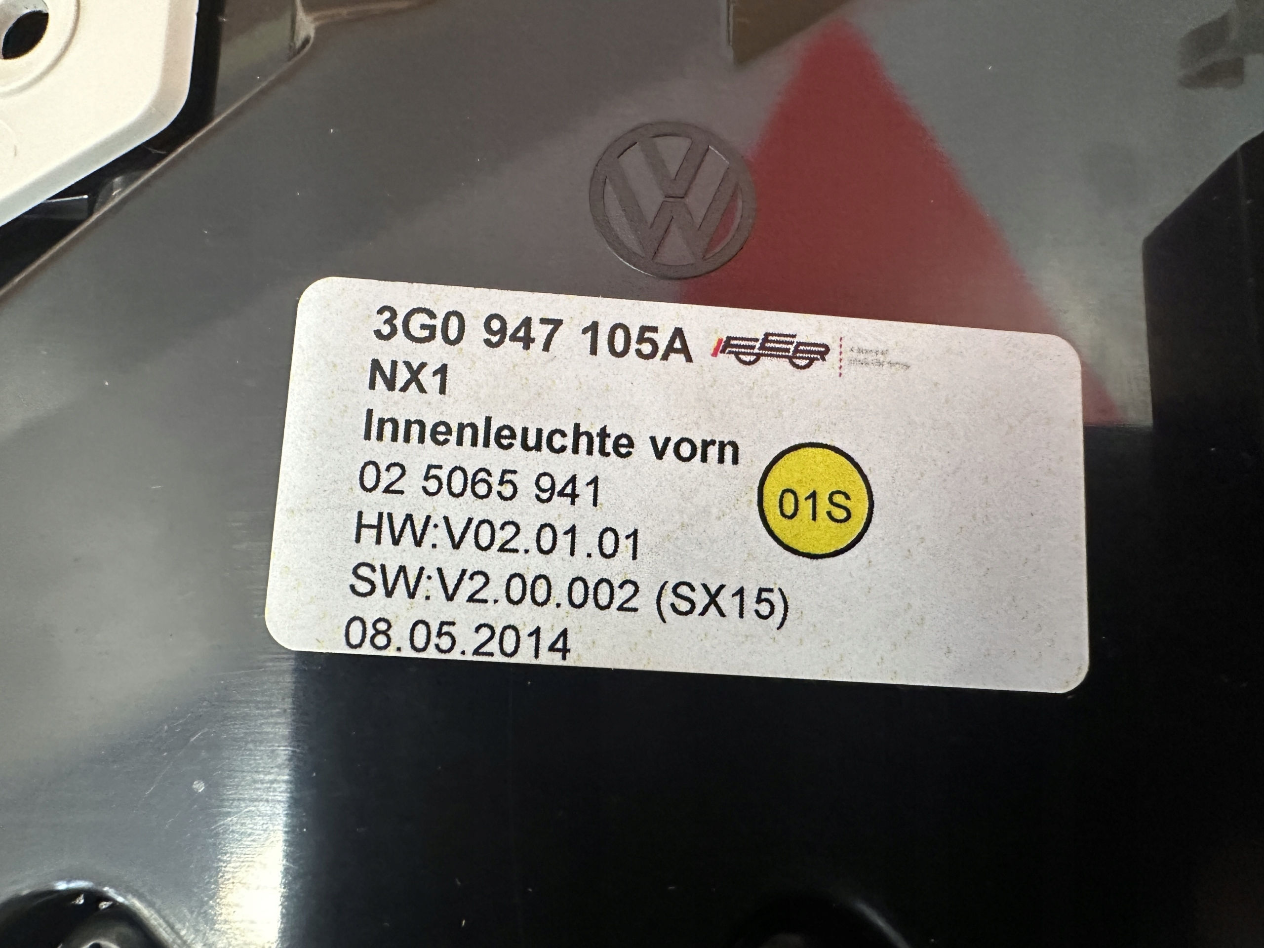 VW PASSAT 3G B8 FANALE interna 3G0947105A