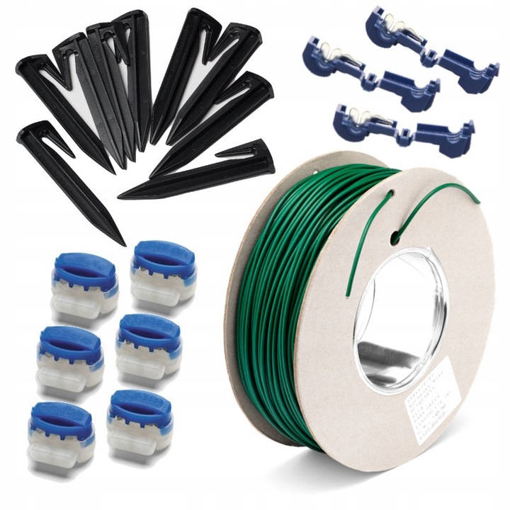 Montážní Sada XXL 200 m 2.7 mm Kabel Omezující Práci Sekačky