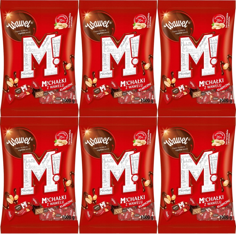 Cukierki Wawel Michałki Klasyczne 1 kg x6
