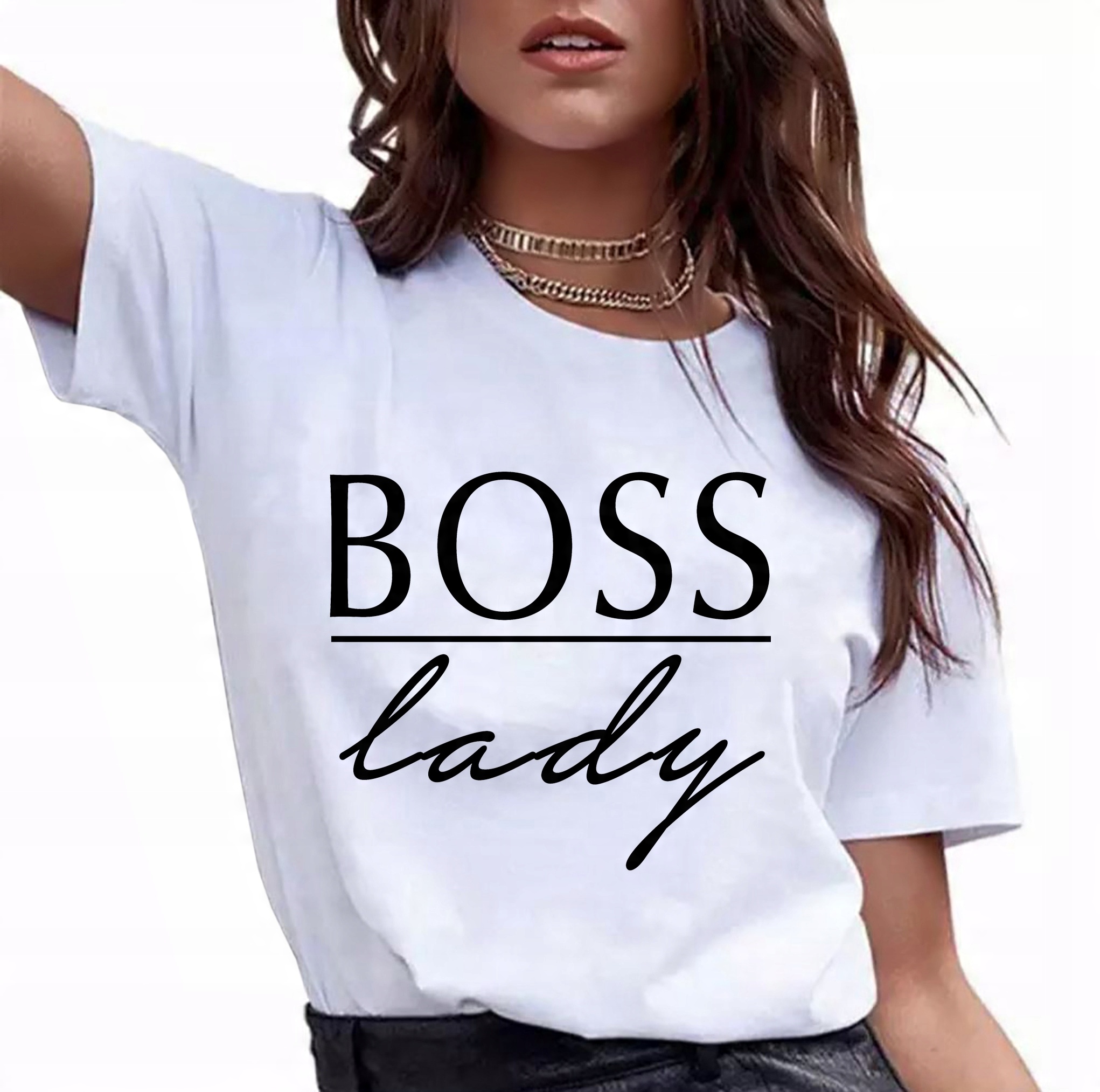 

T-shirt Koszulka damska nadruk Lady Boss L