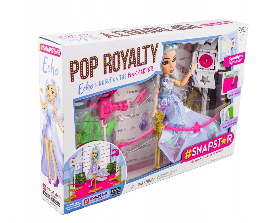 LALKA GWIAZDA SNAPSTAR ECHO ZESTAW POP ROYALTY Bohater brak