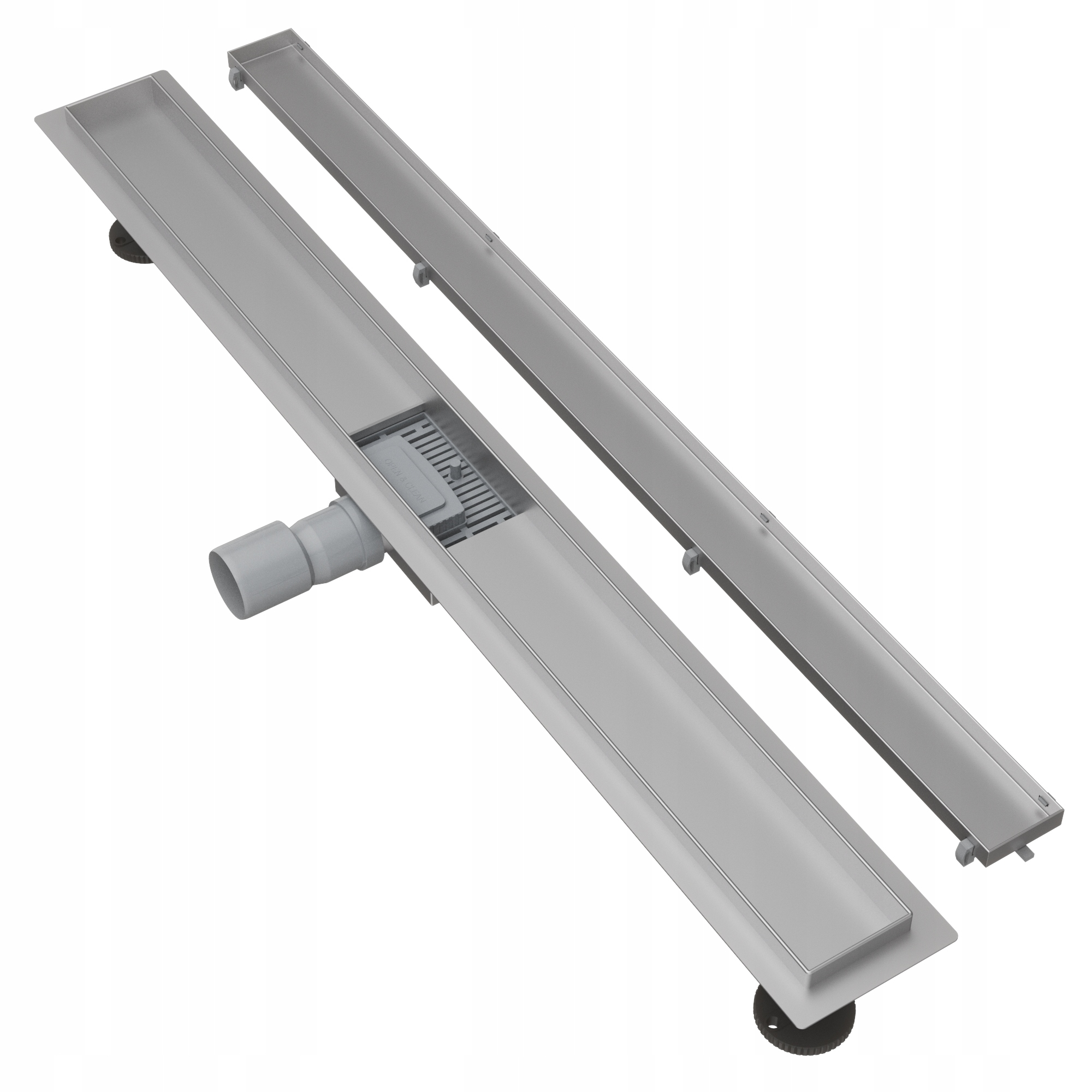 Lineárny Odtok Pod Dlažbu 90 cm Oceľ 2v1 Entero Syfon Sprchová Vanička