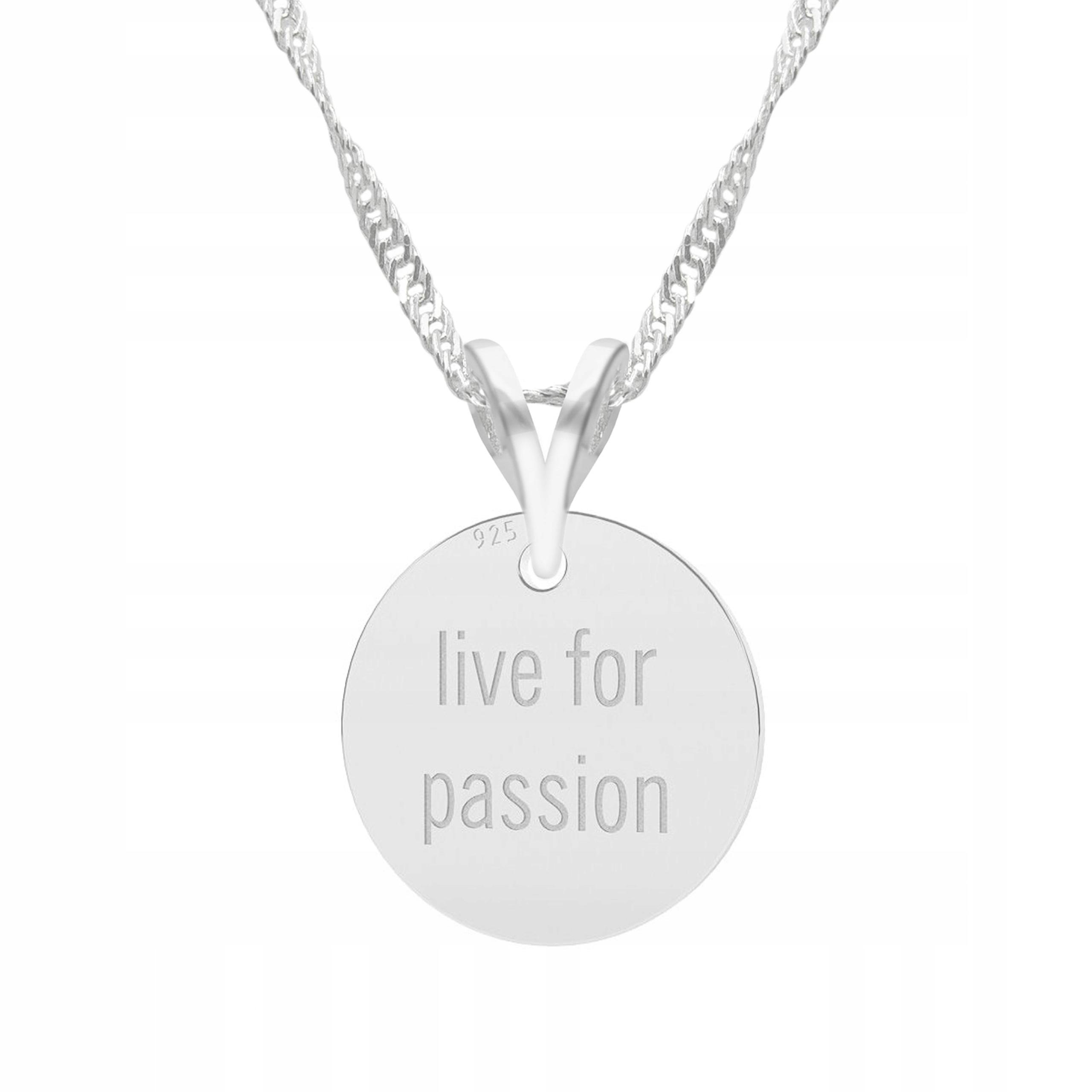 Stříbrný náhrdelník Nápis Přívěsek Přívěsek s nápisem Stříbro 925