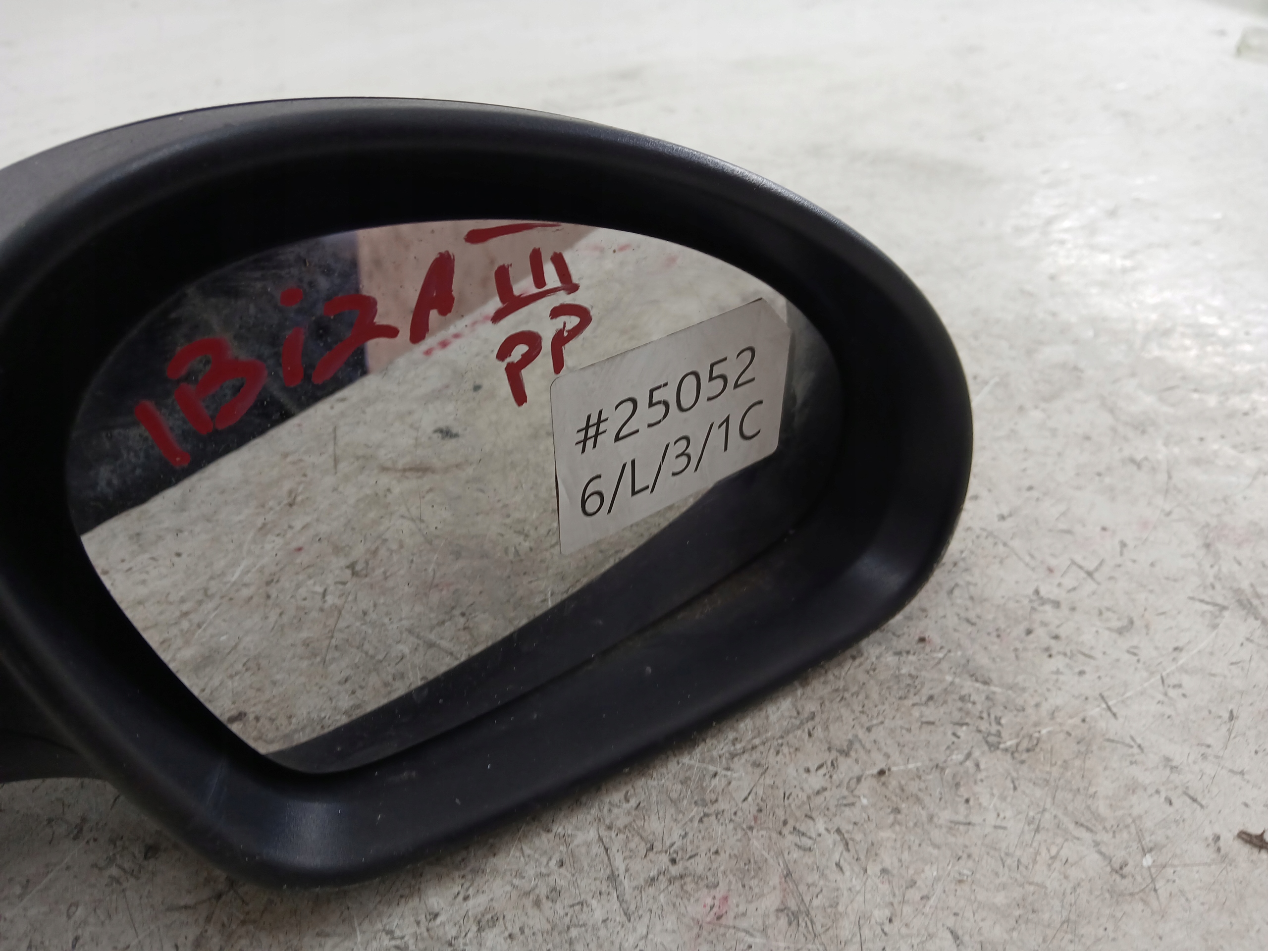 SEAT IBIZA III mirror right black, MANULANE