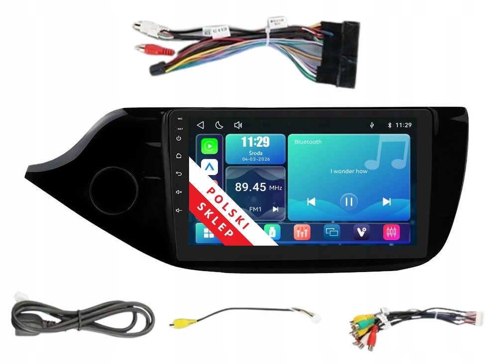 Navigace Rádio 2DIN Linux Kia Ceed II 2 Apple Carplay Android Auto