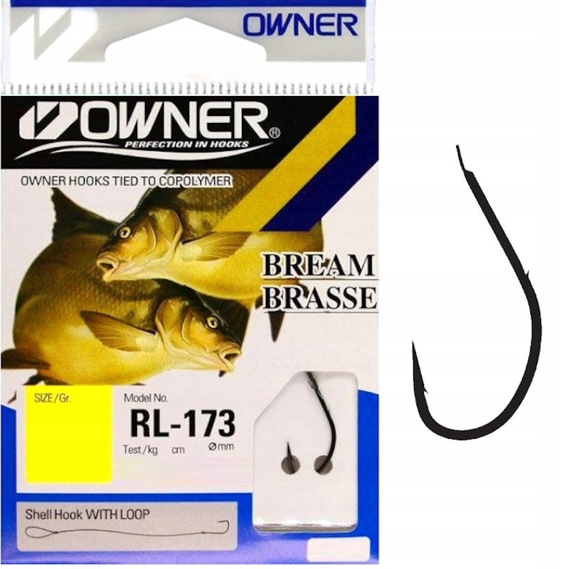 Haczyki Wiązane Z Przyponem Owner RL173 Seigo B-h Nr 10 0.14mm 70cm 9szt.
