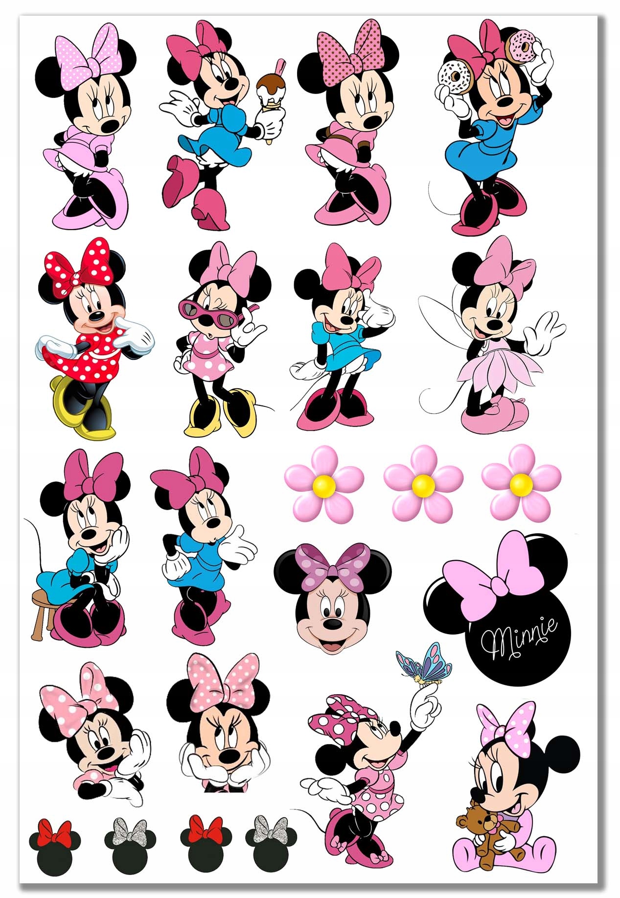 

Naklejki Myszka Minnie 10x15 Arkusz dla Dzieci