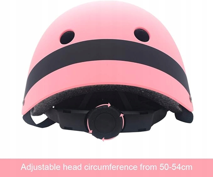 Kask dziecięcy Skate Helmet dla chłopców i dziewczynek Różowy Biedronka