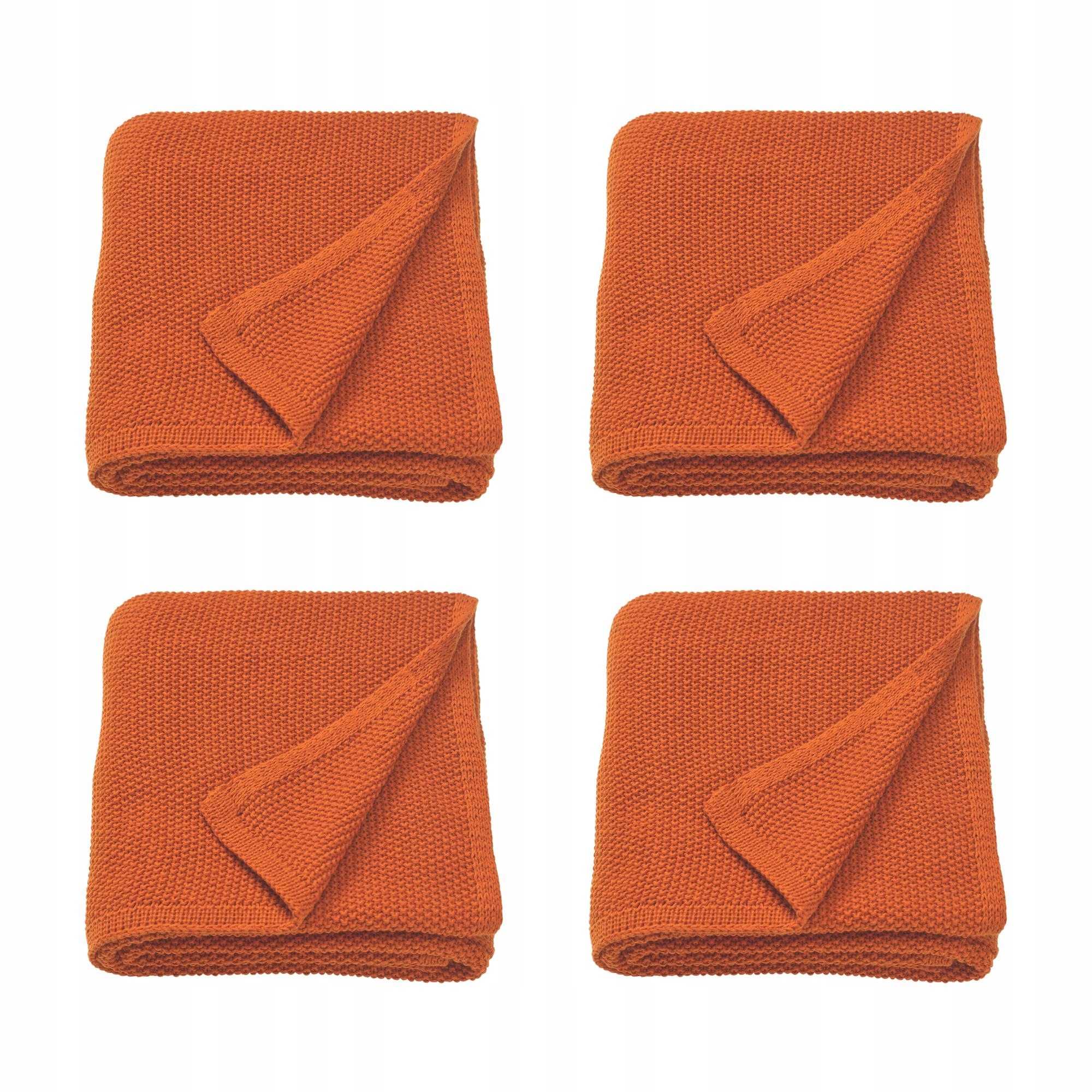 4 ks Humlemott Pled červenohnědý 130 x 170 cm