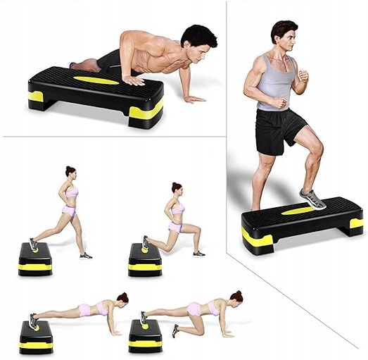 STEP DO AEROBIKU ĆWICZEŃ 3 STOPNIOWY STEPPER AEROBIK FITNESS PODEST Model 000