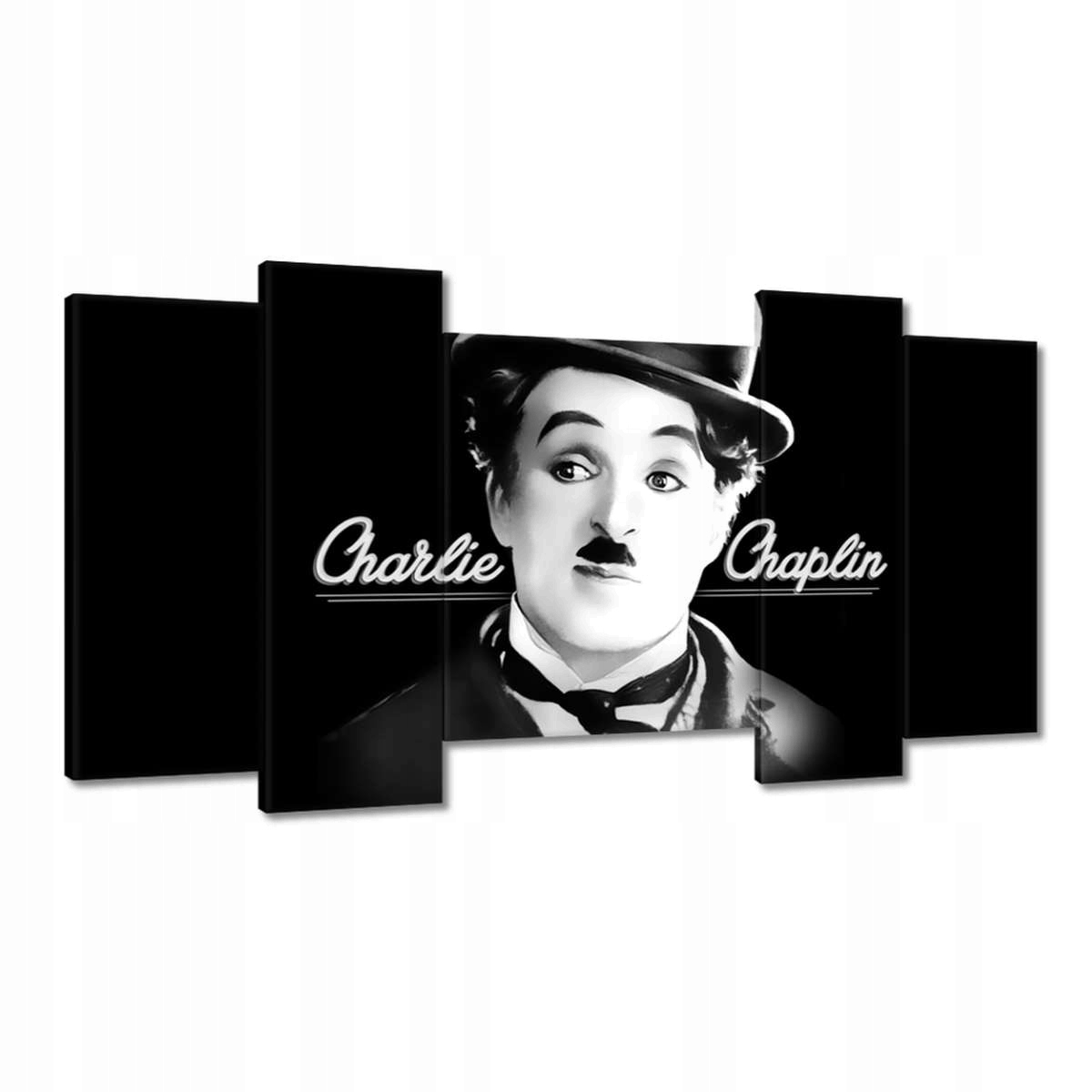 Obrazy 120x65 Charlie Chaplin Klobouk
