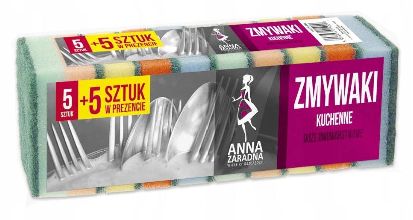 

Az Gąbki do Zmywania 5szt.+5 Zmywak Kuchenny