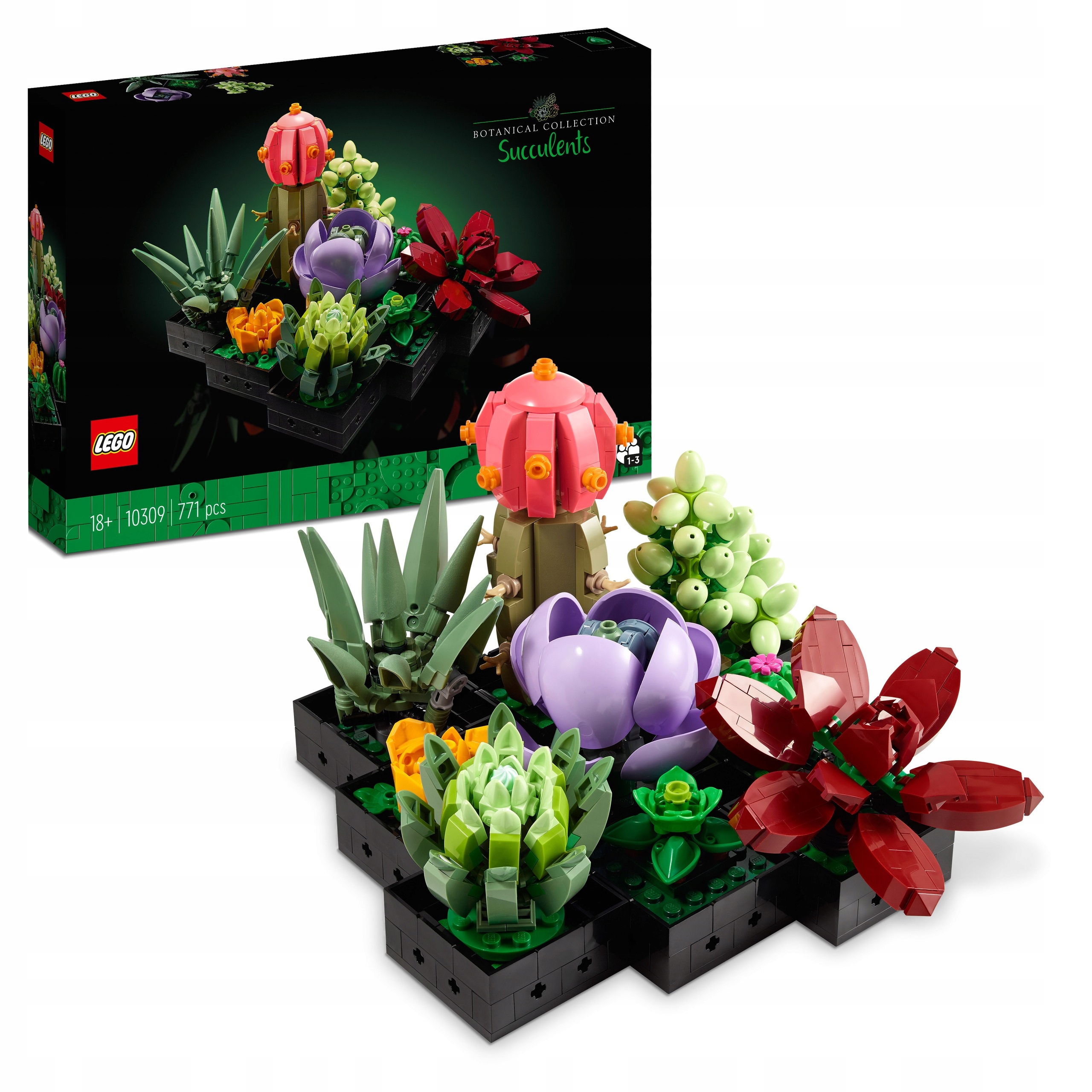 Lego Sukulent Set 10309 Ideální Ozdobná Květina Květináč Sukulenty Stavebnice