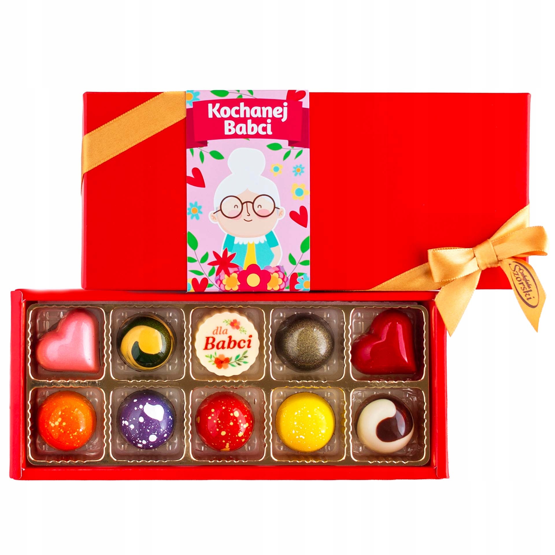 Bombonierka 10 pralin Dzień Babci