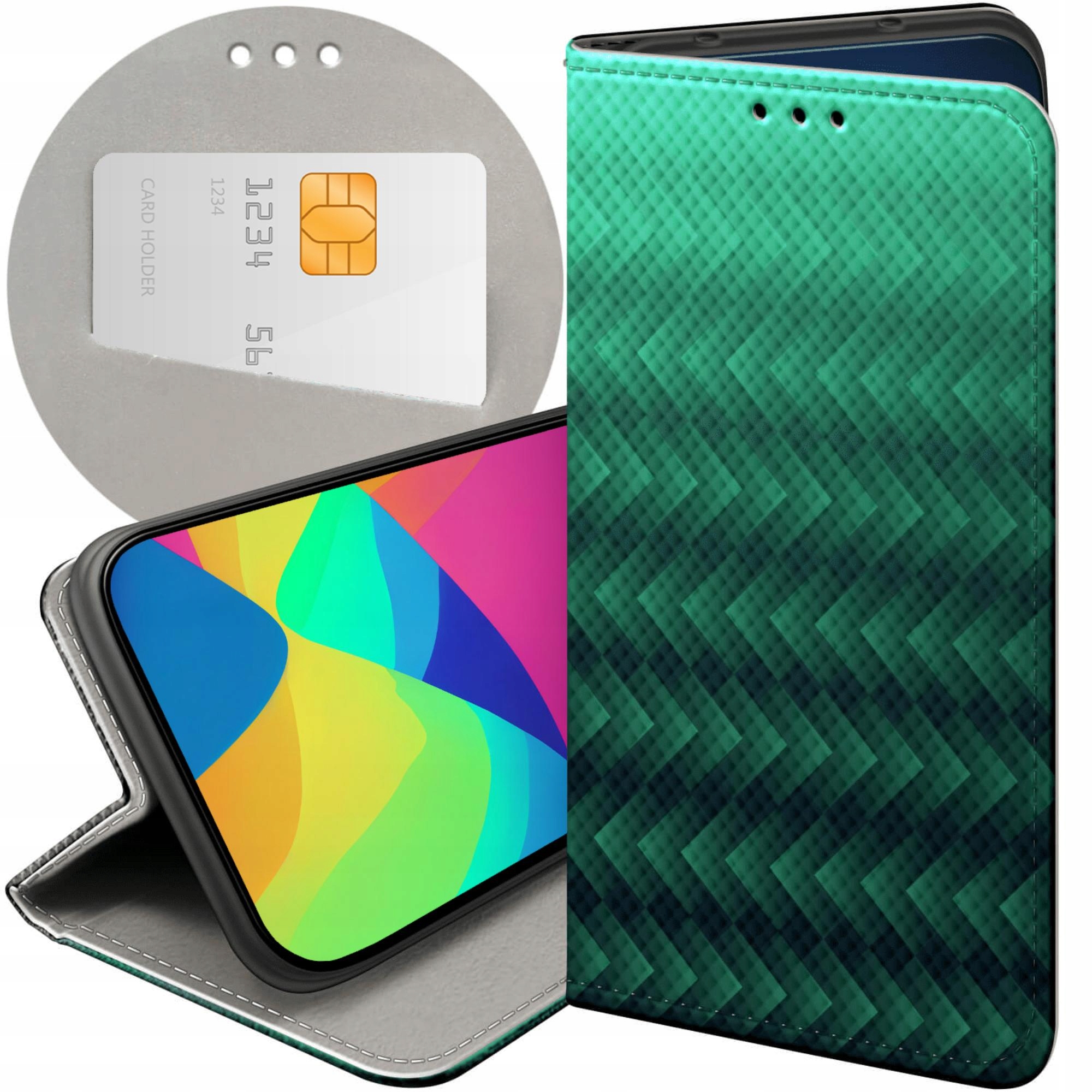 Etui Z Klapką Do Honor MAGIC7 Pro Zielone Grassy Green Futerał Case