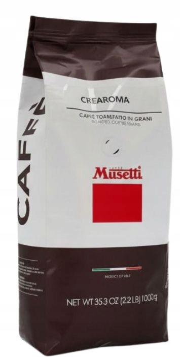 Kawa ziarnista Musetti Crearoma 1KG data palenia 09.2026