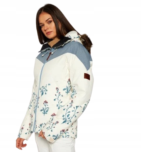 Billabong Zimní Bunda S Kapucí S Rostlinným Vzorem M K2I