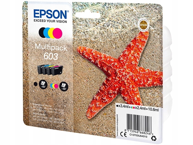 

4x Tusz Epson 603 Expression Home XP-4100 XP-4105
