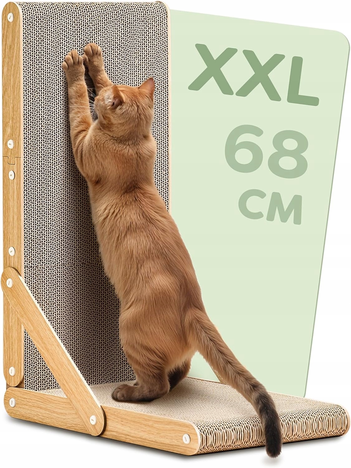 Drapak Dla Kota L-shape 68CM Tektura Falista Fsc Odwracalny 2 Lata