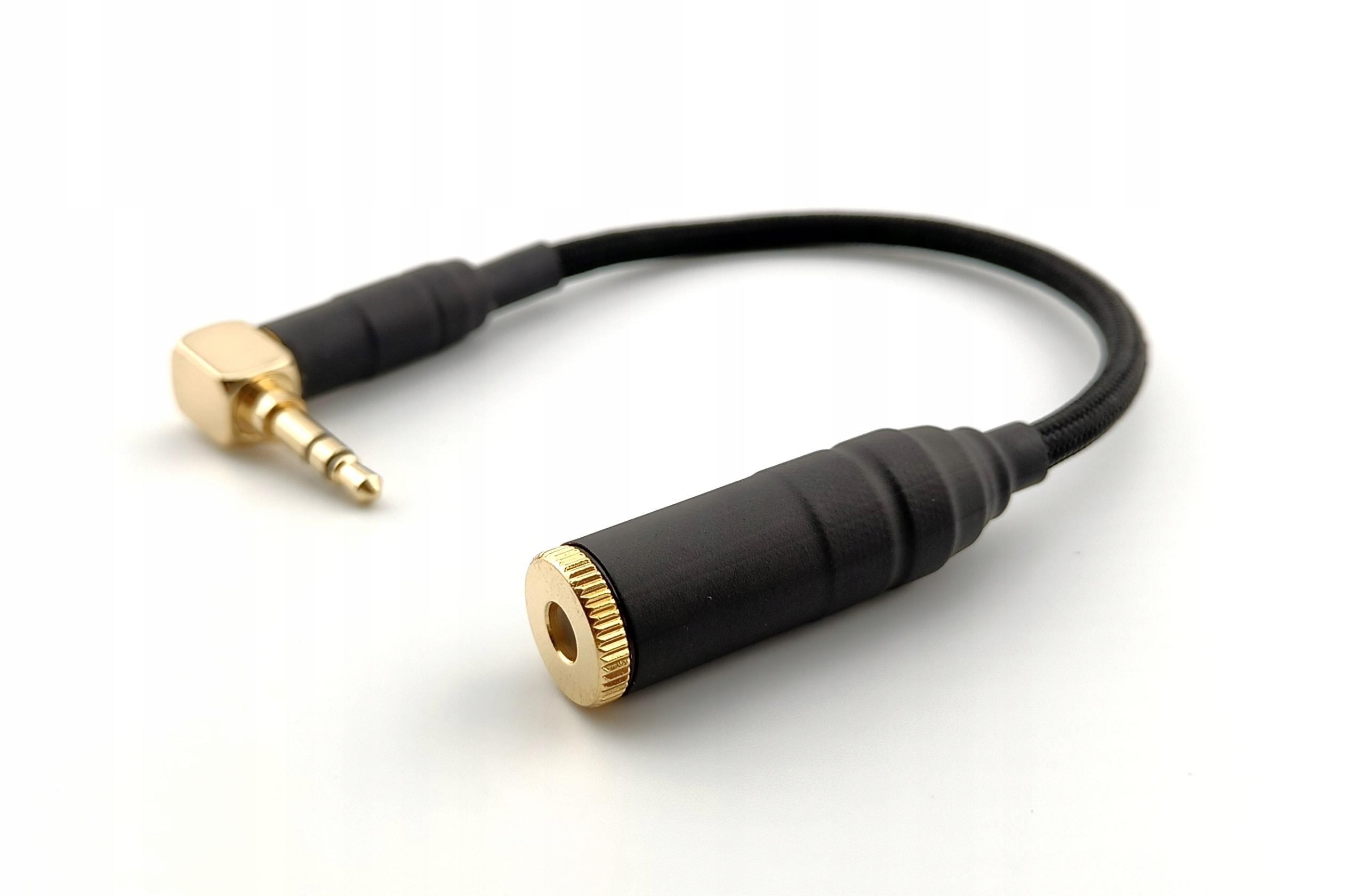 Adaptér Vyvážený Zásuvka 4,4 mm Jack 3,5 mm úhlový Canare opletení barvy