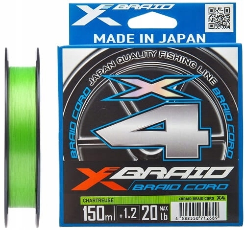 Plecionka Ygk X-Braid Cord X4 150m 0.8/0.148mm 6.3kg