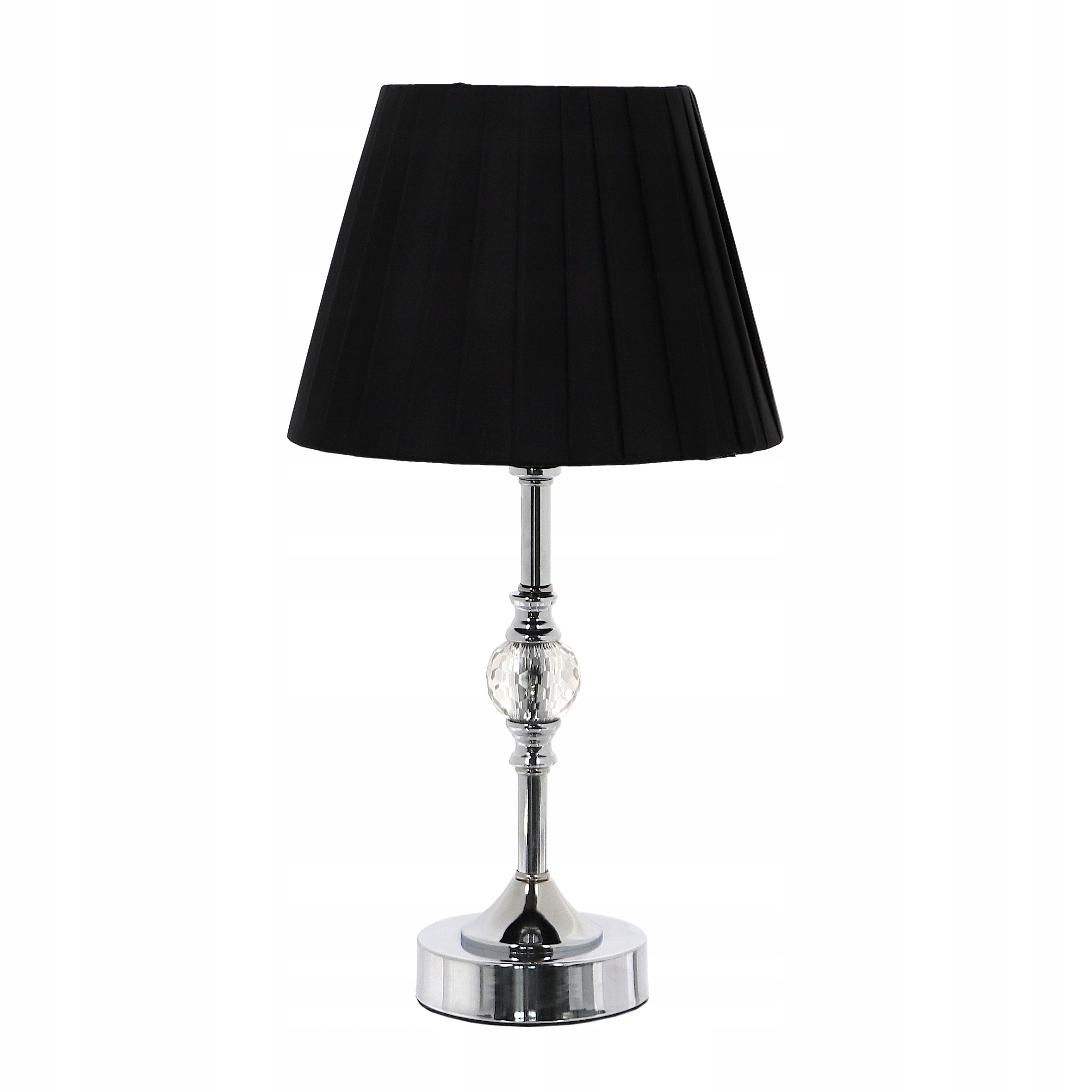 

Lampa Nocna Do Sypialni Lampka Glamour Srebrna