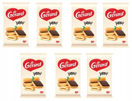 Levně 7 x 205 g Dr Gerard meruňková příchuť sušenky Karton
