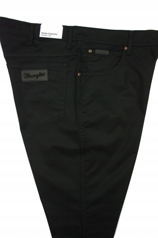 

Wrangler Texas Slim materiałowe W38 L32 Czarne