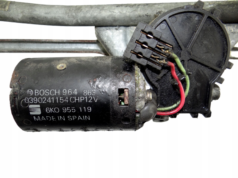 mechanism engine of wipers front VOLKSWAGEN POLO
