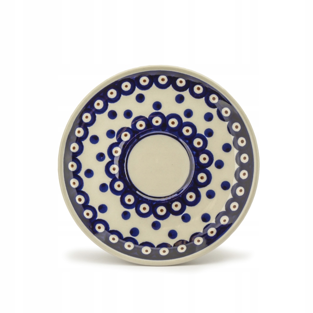 

Talerz ceramiczny dekoracyjny Bolesławiec dek. 46
