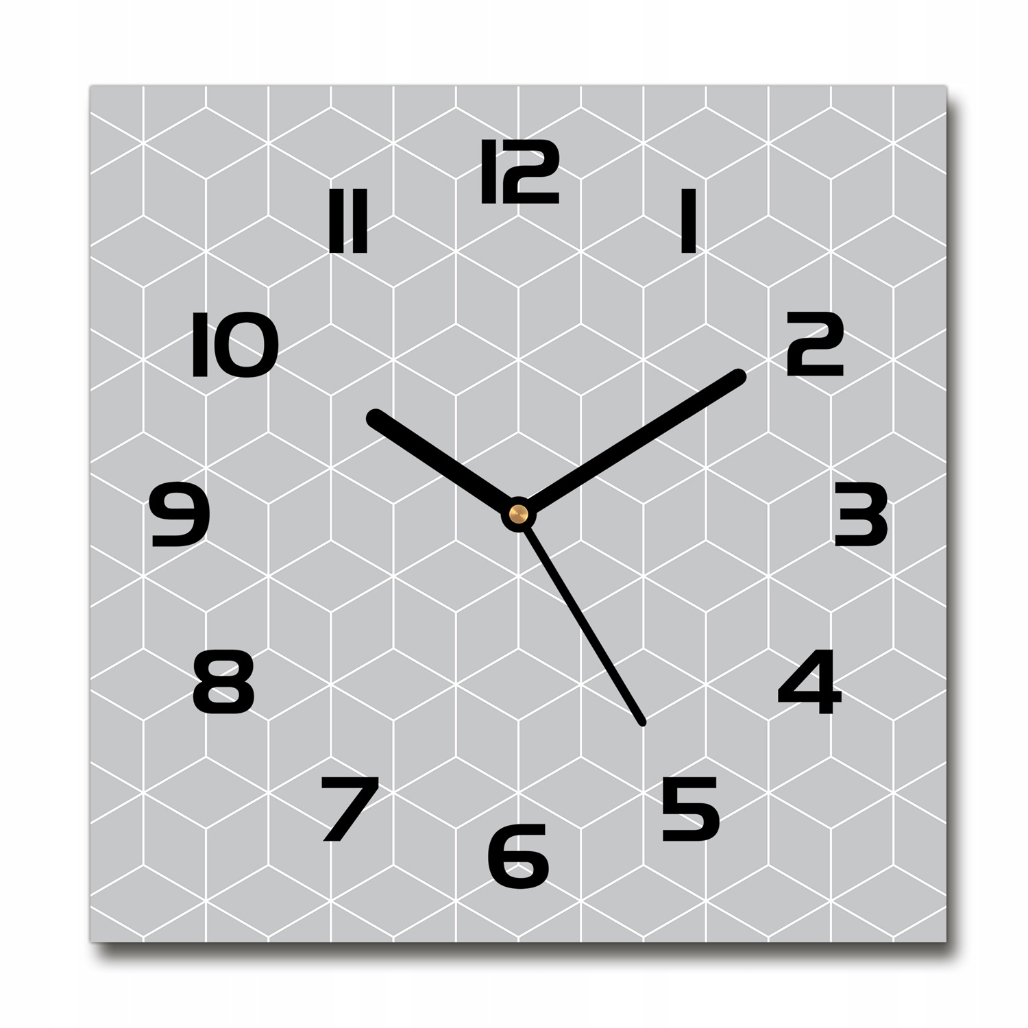 

Zegar szklany na ścianę Geometryczne tło 30x30 cm