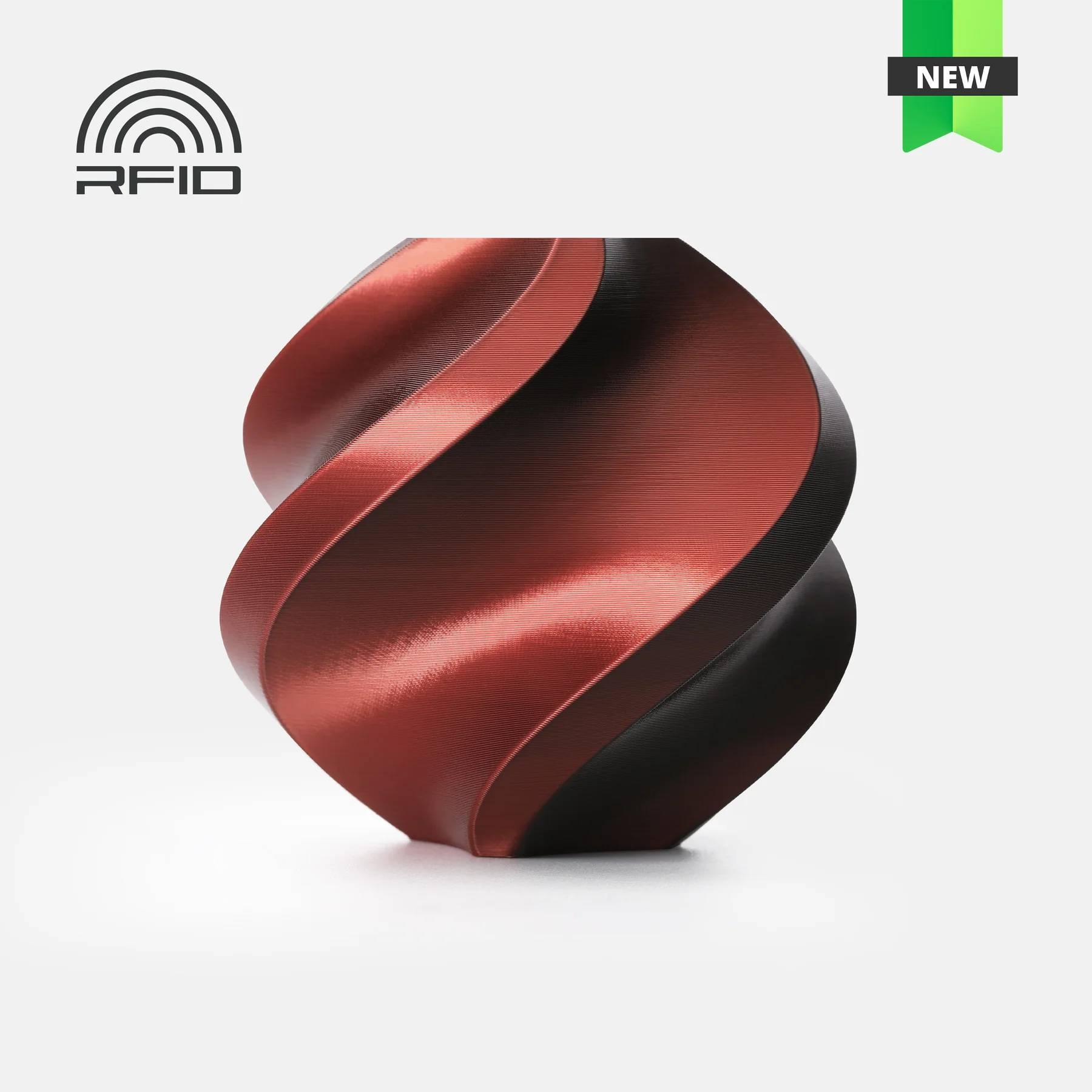 Filament Bambu Lab Pla Silk Dual Velvet Eclipse Červeno černá Cívka 1 kg