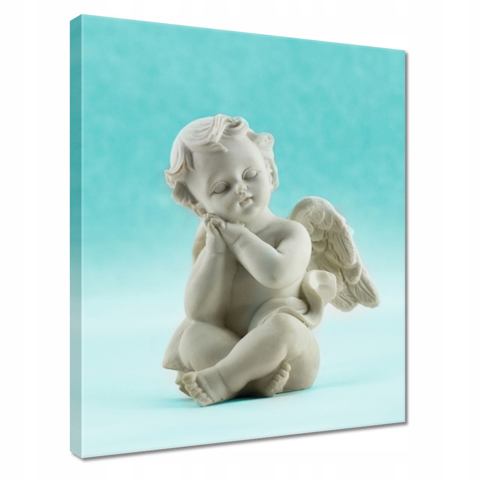 

Obraz 40x50 Figurka Aniołek Turkus