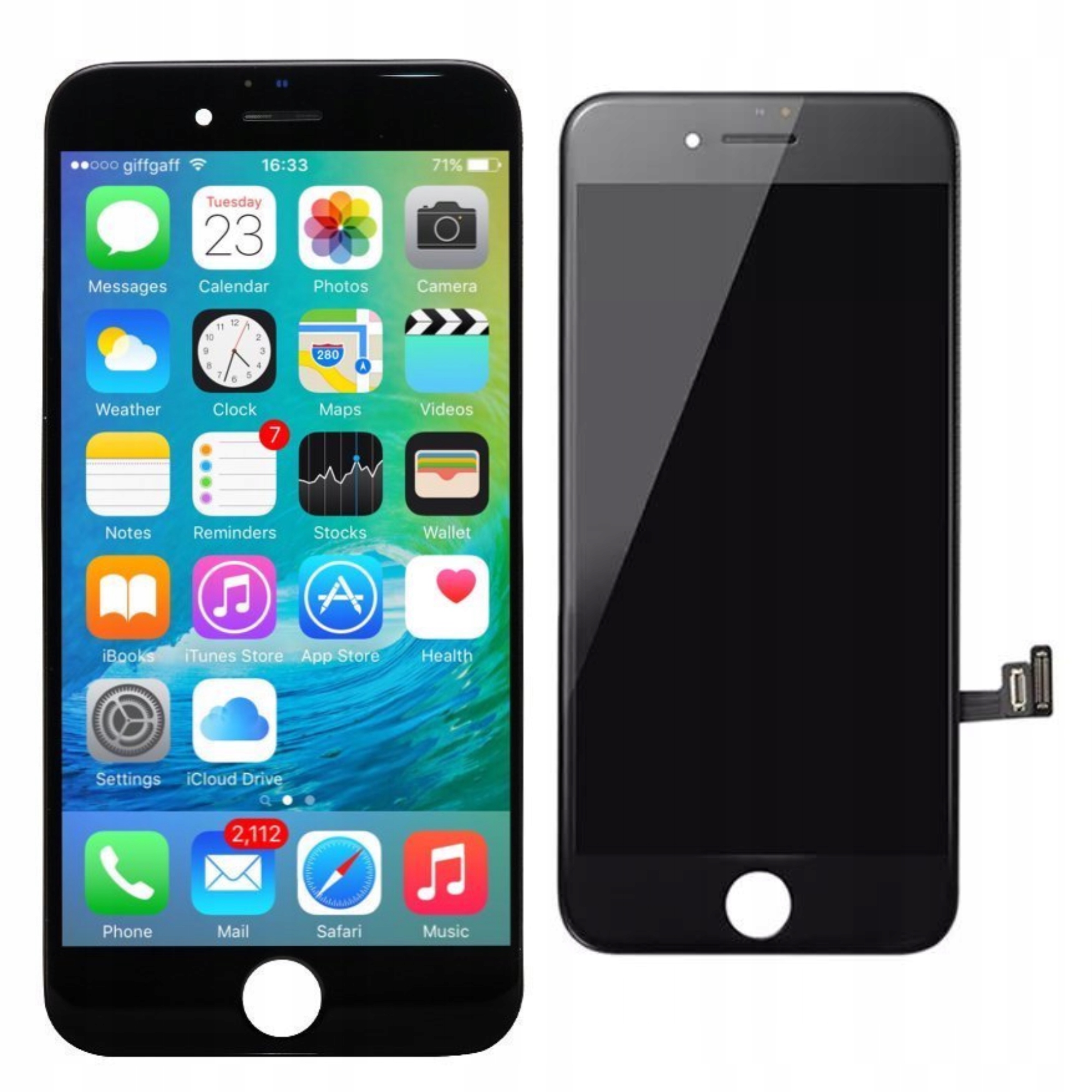 WYŚWIETLACZ LCD DLA APPLE IPHONE 7 CZARNY JAKOŚĆ!! Marka bez marki