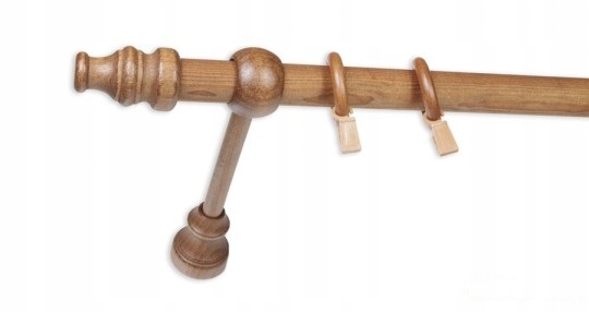 

Karnisz Drewniany 28 mm pojedynczy dąb 200 cm