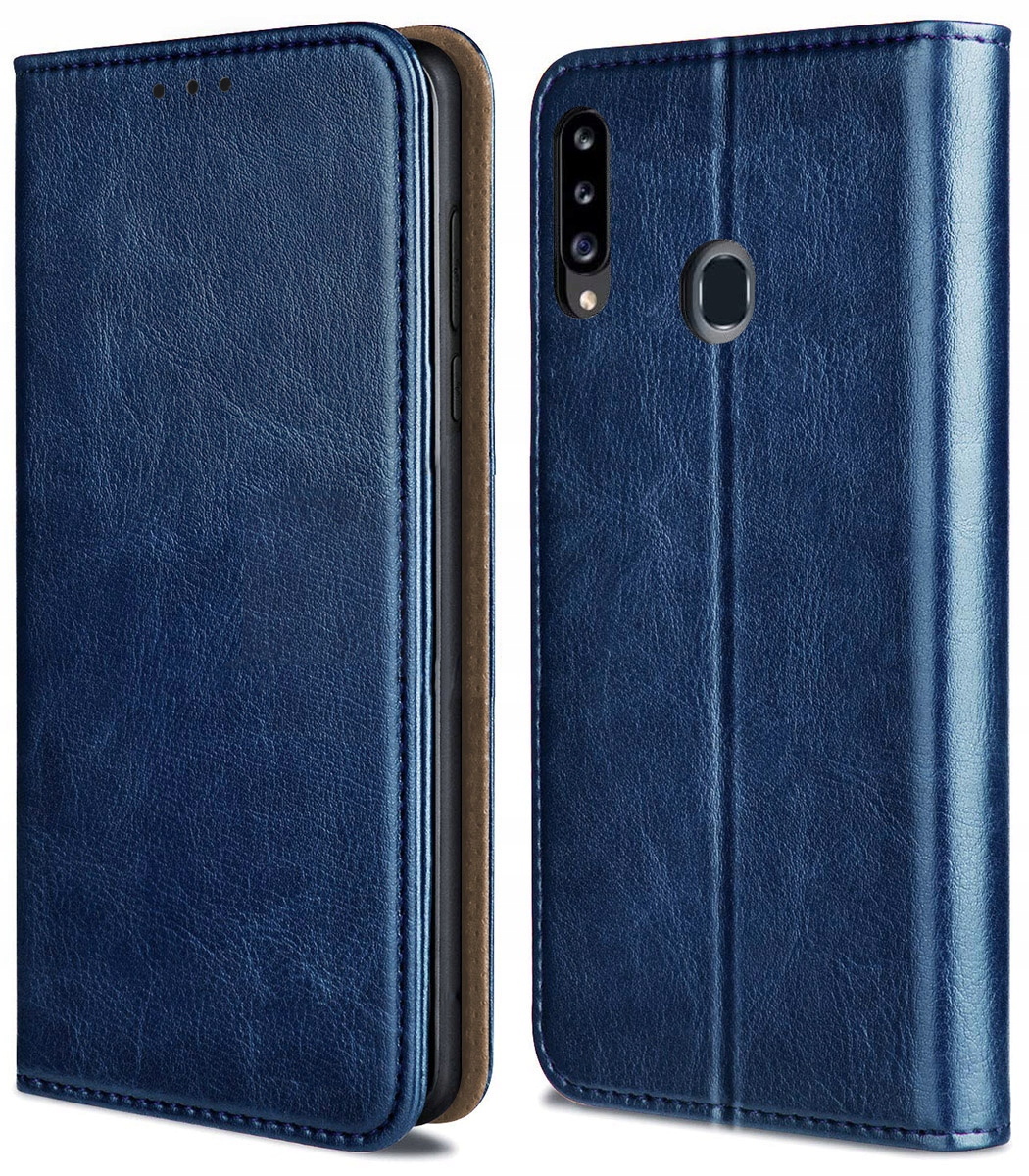 

Etui do Samsung Galaxy A20S Skórzane Portfel Szkło