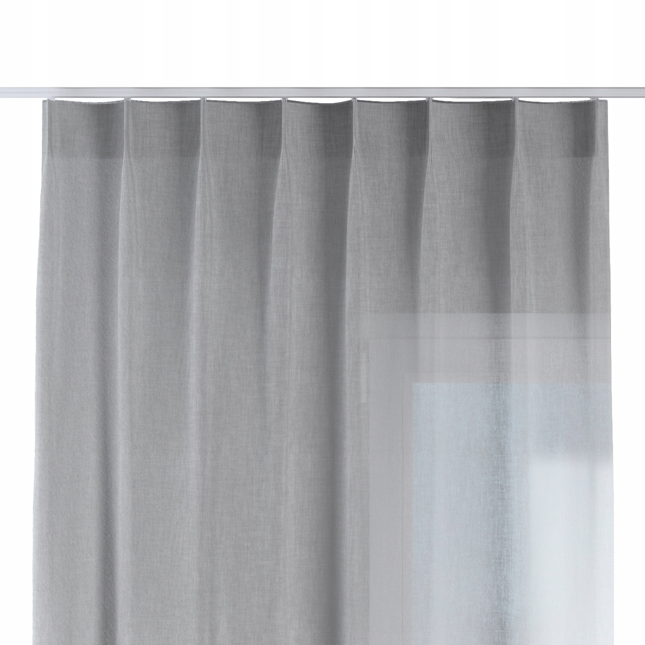 Dekoria Záves na jednoduchých flex háčikoch 130x245 cm odtiene šedej farby