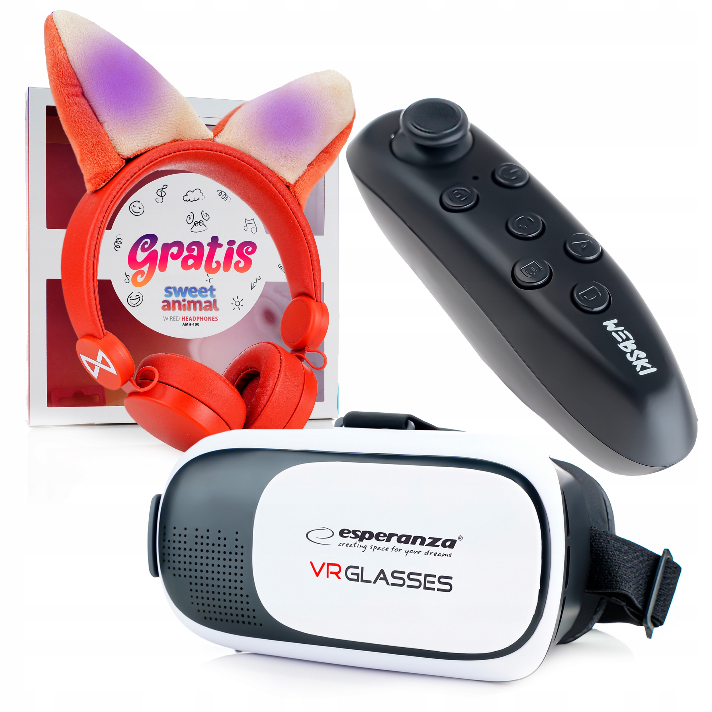 GOGLE OKULARY VR 3D WIRTUALNE DO TELEFONU DO GIER