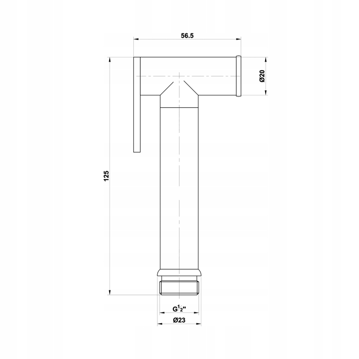 Sapho Słuchawka bidetowa chrom BS616 Marka Sapho