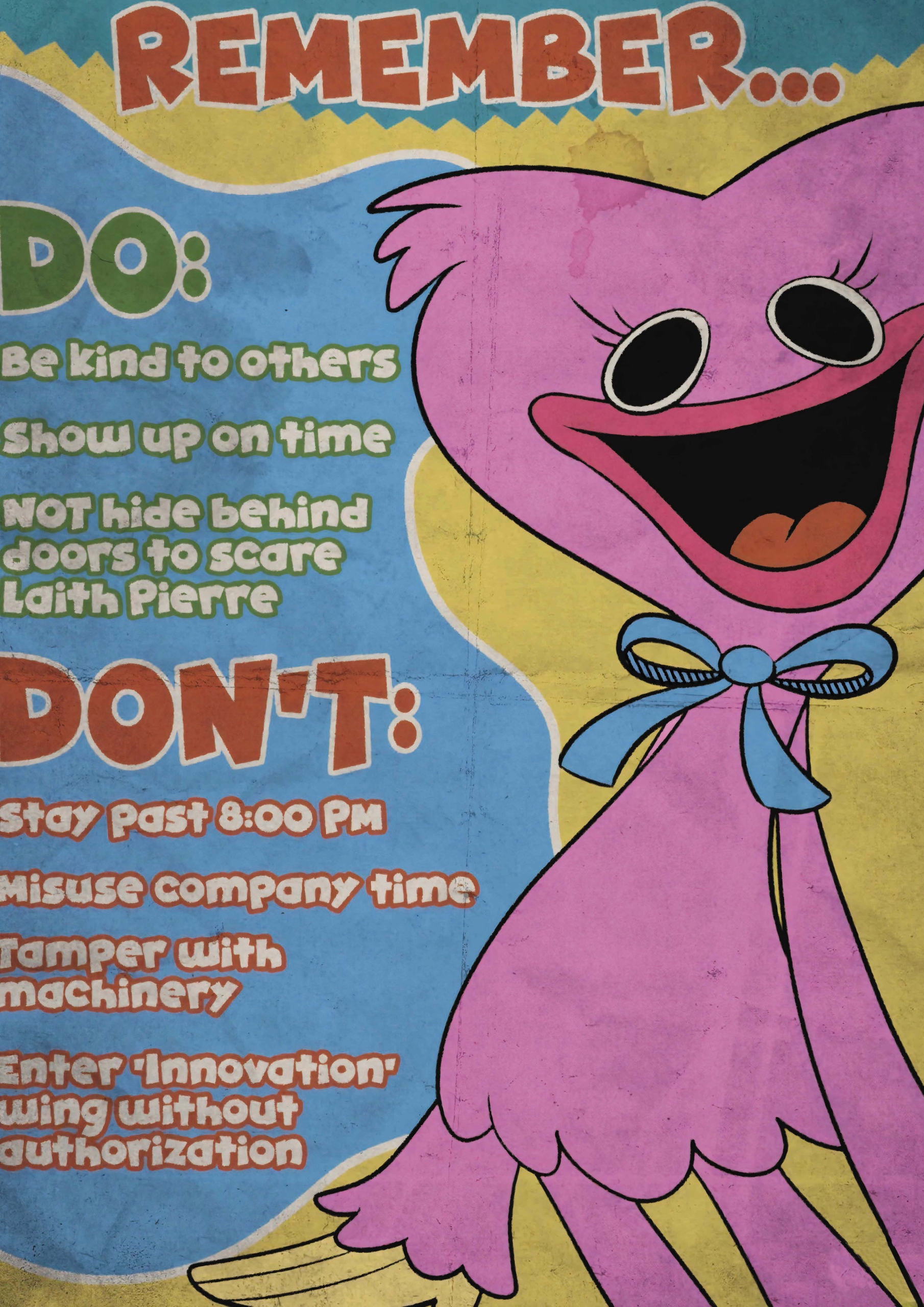 

Plakat A3 gra Poppy Playtime Huggy Wuggy