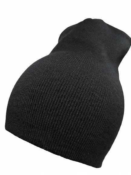 

Czapka Czarna Oversize, Smerfetka, Beanie Podwójna