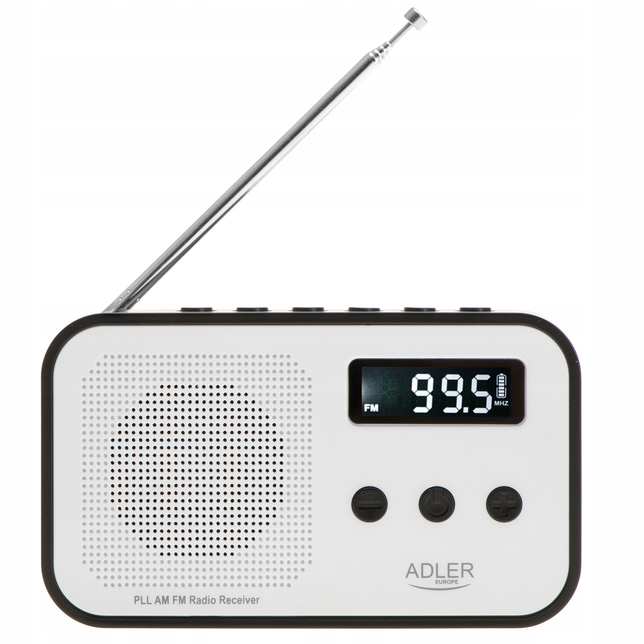 Adler Digital radio Pll Am/fm Ad 1907 Alarm function White/Black