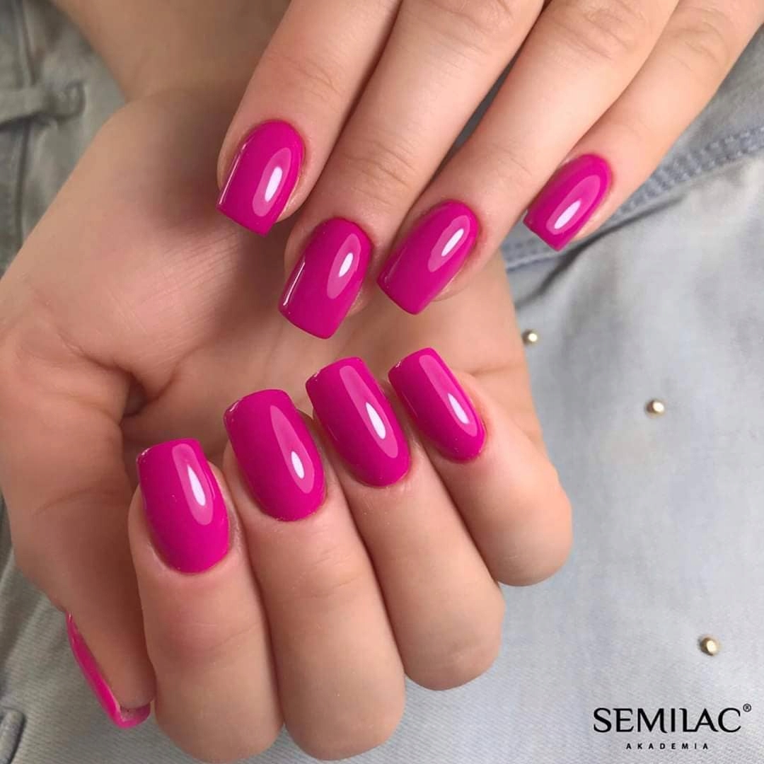 SEMILAC 121 Ruby Charm UV LED Lakier Hybrydowy do paznokci 7ml Pojemność 7 ml