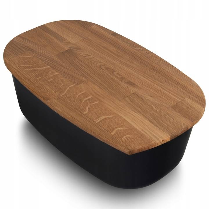 Chlebak z Deską do Krojenia Practic Czarny Rodzaj z deską